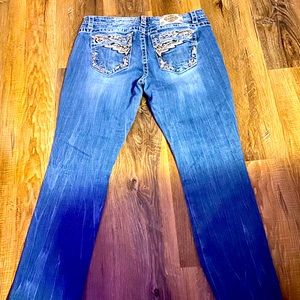 Miss Me jeans, mid-rise, easy straight, 32